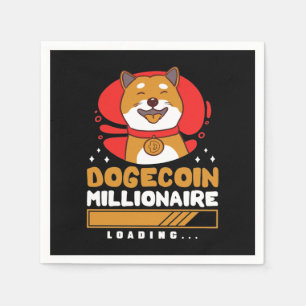 Crypto DogeCoin Millionaire Loading Napkin