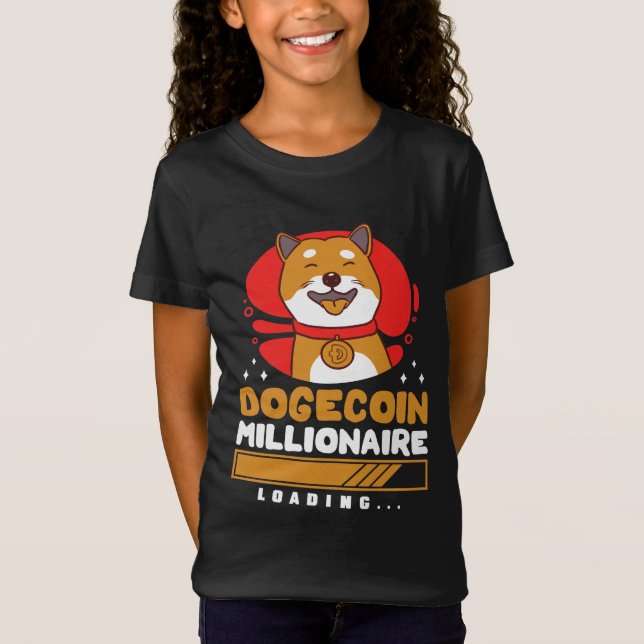 Crypto DogeCoin Millionaire Loading T-Shirt (Front)