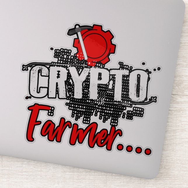 Crypto farmer sticker (Detail)