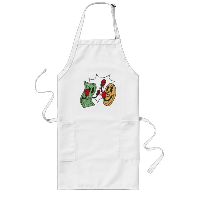 Crypto Fight Club Long Apron (Front)