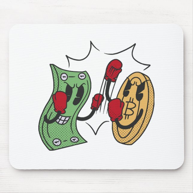 Crypto Fight Club Mouse Pad (Front)