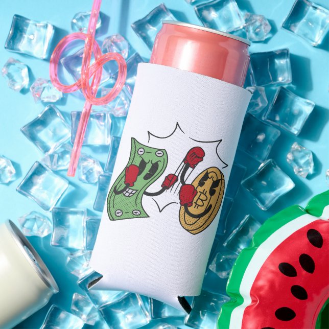 Crypto Fight Club Seltzer Can Cooler (In Situ Summer)
