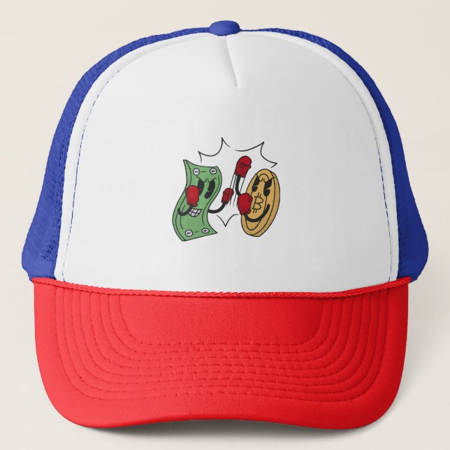 Crypto Fight Club Trucker Hat (Front)