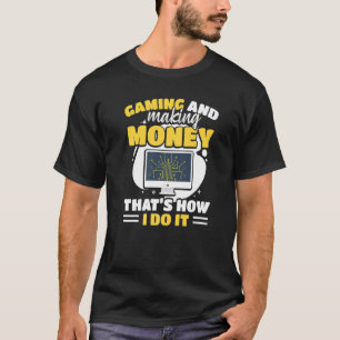 Crypto Games Blockchain Investor Gaming T-Shirt