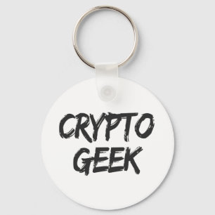 Crypto Geek Print Key Ring