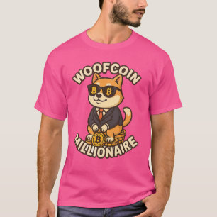 Crypto King Dog – WoofCoin Millionaire  T-Shirt