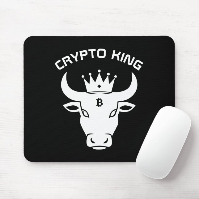 Crypto King Mouse Pad (With Mouse)