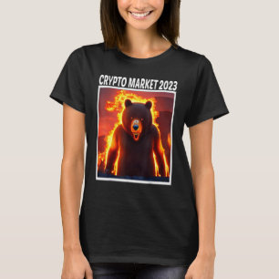 Crypto Market 2023 Bear Market Stock Trading Reces T-Shirt