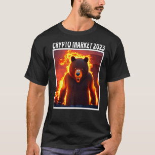 Crypto Market 2023 Bear Market Stock Trading Reces T-Shirt