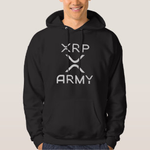 Crypto Meme Hodl Cryptocurrency XRP Army Quote Hoodie