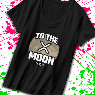 Crypto Meme XRP To The Moon Cryptocurrency Quote T-Shirt