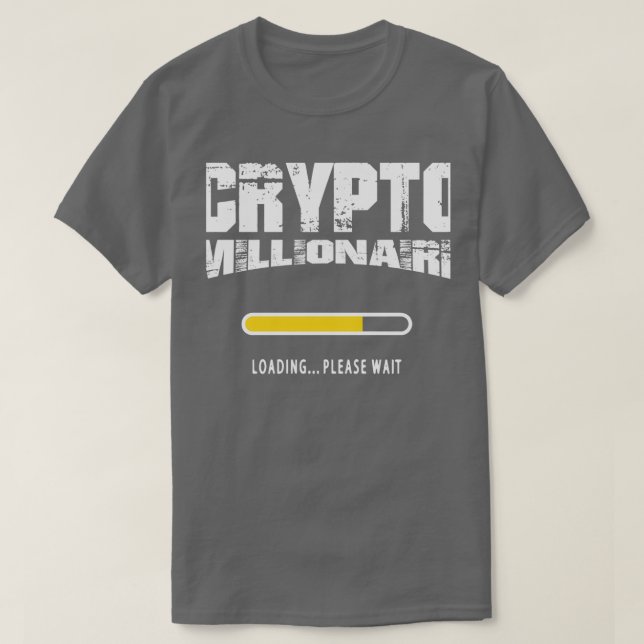 Crypto millionaire blockchain trading T-Shirt (Design Front)