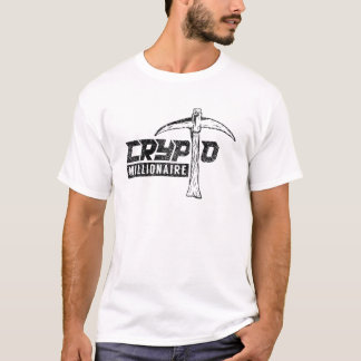 Crypto Millionaire Decentralized Cryptocurrency Bl T-Shirt