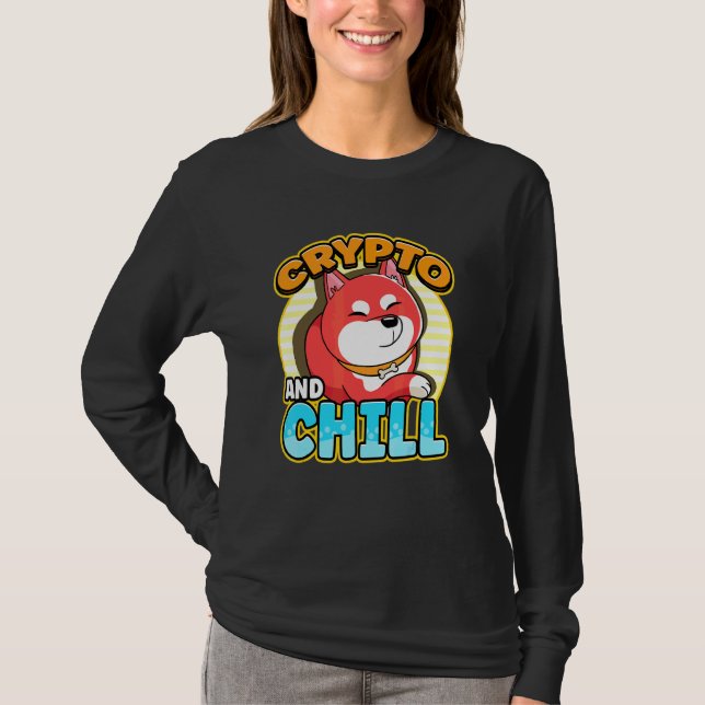 Crypto Millionaire Loading Cryptocurrency Shiba In T-Shirt (Front)