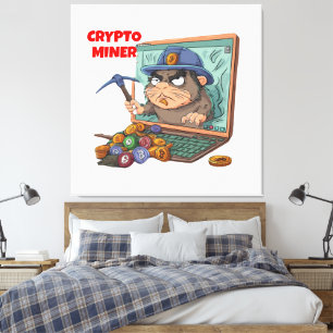 Crypto Miner Canvas Print