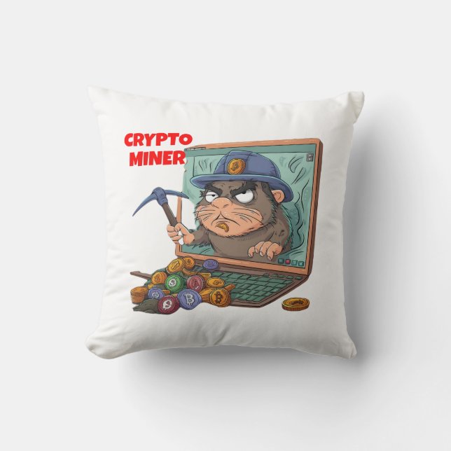 Crypto Miner Cushion (Front)