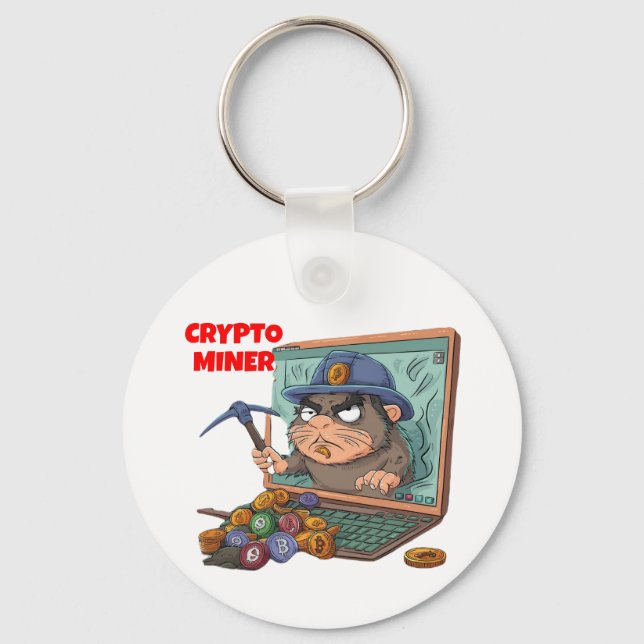 Crypto Miner Key Ring (Front)