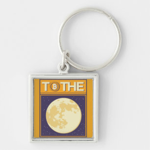Crypto Moon Key Ring