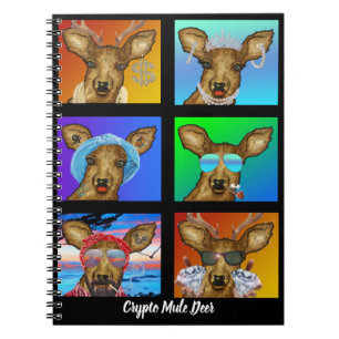 Crypto Mule Deer Notebook