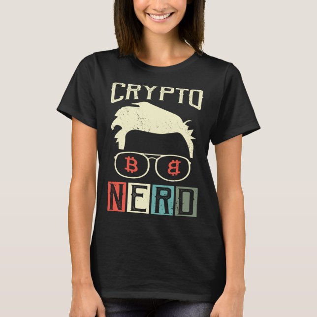 Crypto Nerd Bitcoin Cryptocurrencies Crypto Stock  T-Shirt (Front)