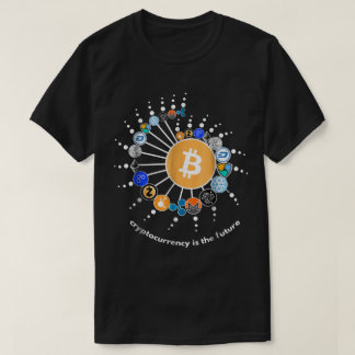 Crypto Network Digital Design T-Shirt