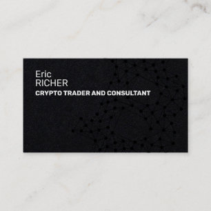 Crypto professional black business card