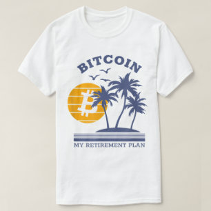 Crypto Retirement Plan   Funny Beach Investor T-Shirt