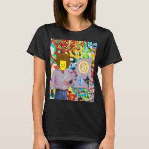 Crypto Rules Suckers Bitcoin Ethereum Cat Painting T-Shirt