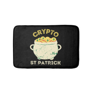 Crypto St Patrick St Patricks Day Bath Mat