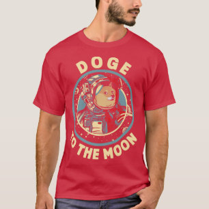 Crypto To The Moon Astronaut Trader Coin Shiba Inv T-Shirt