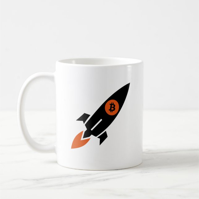 crypto to the moon coffee mug (Left)