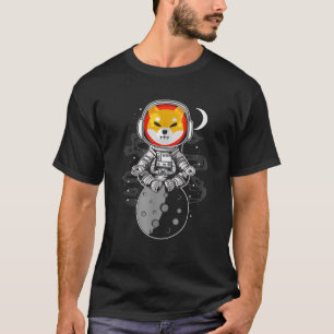 Crypto Token Coin Shiba Inu Spacesuit Moon Shib Ar T-Shirt
