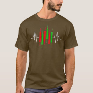 Crypto Token Heartbeat Candlestick Chart T-Shirt