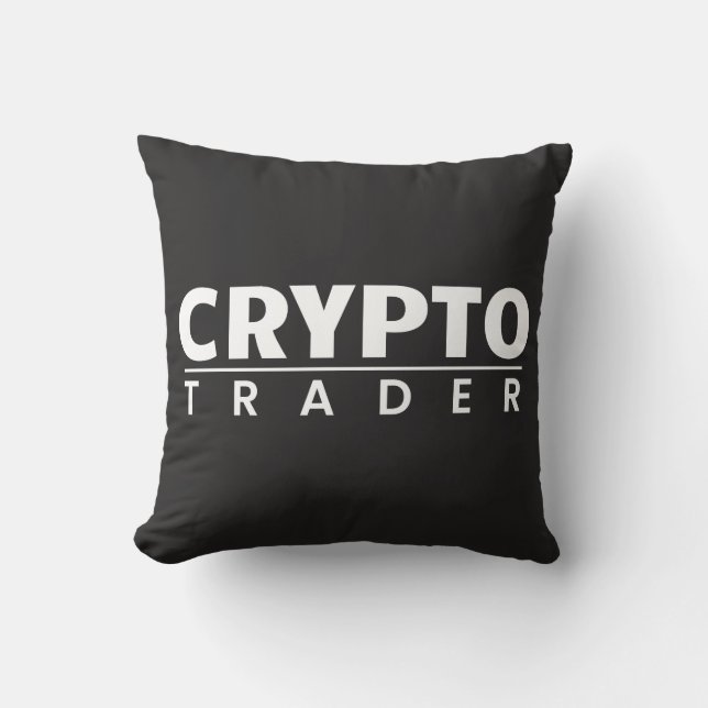 Crypto Trader - Cryptocurrency Trader Cushion (Front)