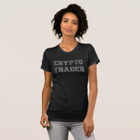 Crypto Trader Grunge Black-Grey Ladies T-Shirt