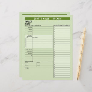 Crypto Wallet Password Keeper Recovery Seed Phrase Custom Letterhead