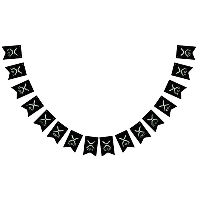 Cryptocurrency Binary Code XRP Hodlers Crypto Meme Bunting (All)