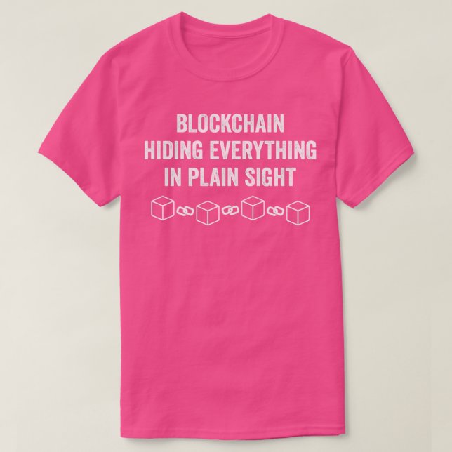 Cryptocurrency Blockchain Ethereum Ether ETH Funny T-Shirt (Design Front)