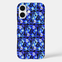 Cryptocurrency Blue Digital Money Pattern
