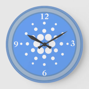 cryptocurrency coin style large clock