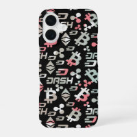 Cryptocurrency Colourful Digital Money Pattern