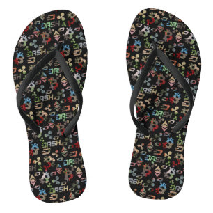 Cryptocurrency Colourful Money Pattern Jandals
