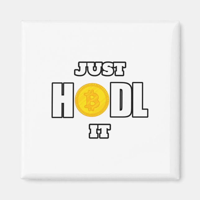 Cryptocurrency Hodl bitcoin Magnet (Front)