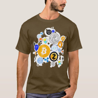 Cryptocurrency  Litecoin Ethereum Bitcoin T-Shirt
