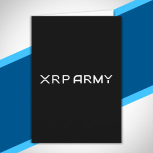 Cryptocurrency Meme XRP Army Quote Hodl Crypto Card