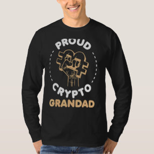 Cryptocurrency Millionaire Proud Crypto Dad Digita T-Shirt
