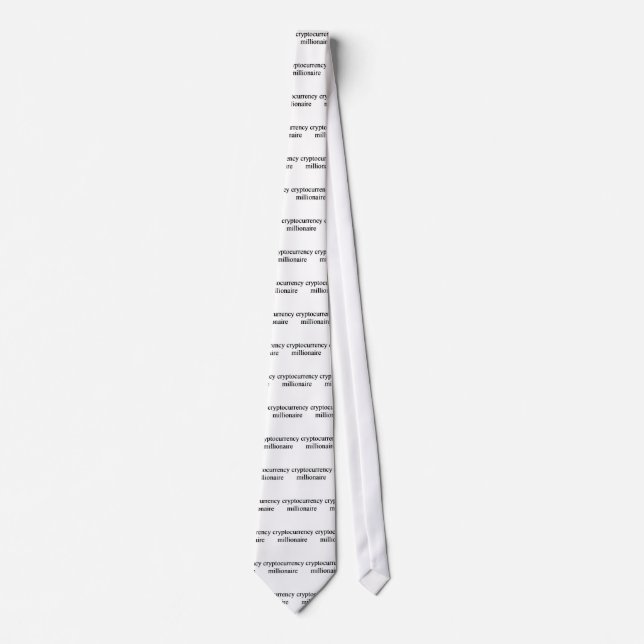 cryptocurrency millionaire tie (Front)