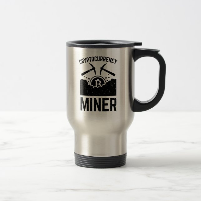 Cryptocurrency Miner Travel Mug (Right)