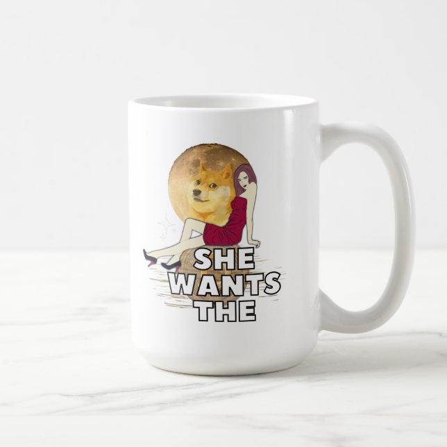 Cryptocurrency She Wants The Dogecoin Coffee Mug (Right)