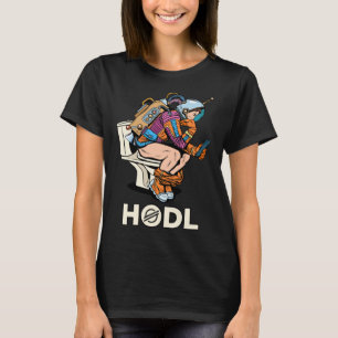 Cryptocurrency Talk Stellar Lumens HODL Space Man T-Shirt